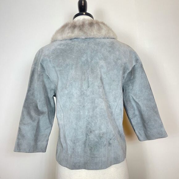 Toco Leather Fashions Vintage Fur Collar Coat - Picture 3 of 4